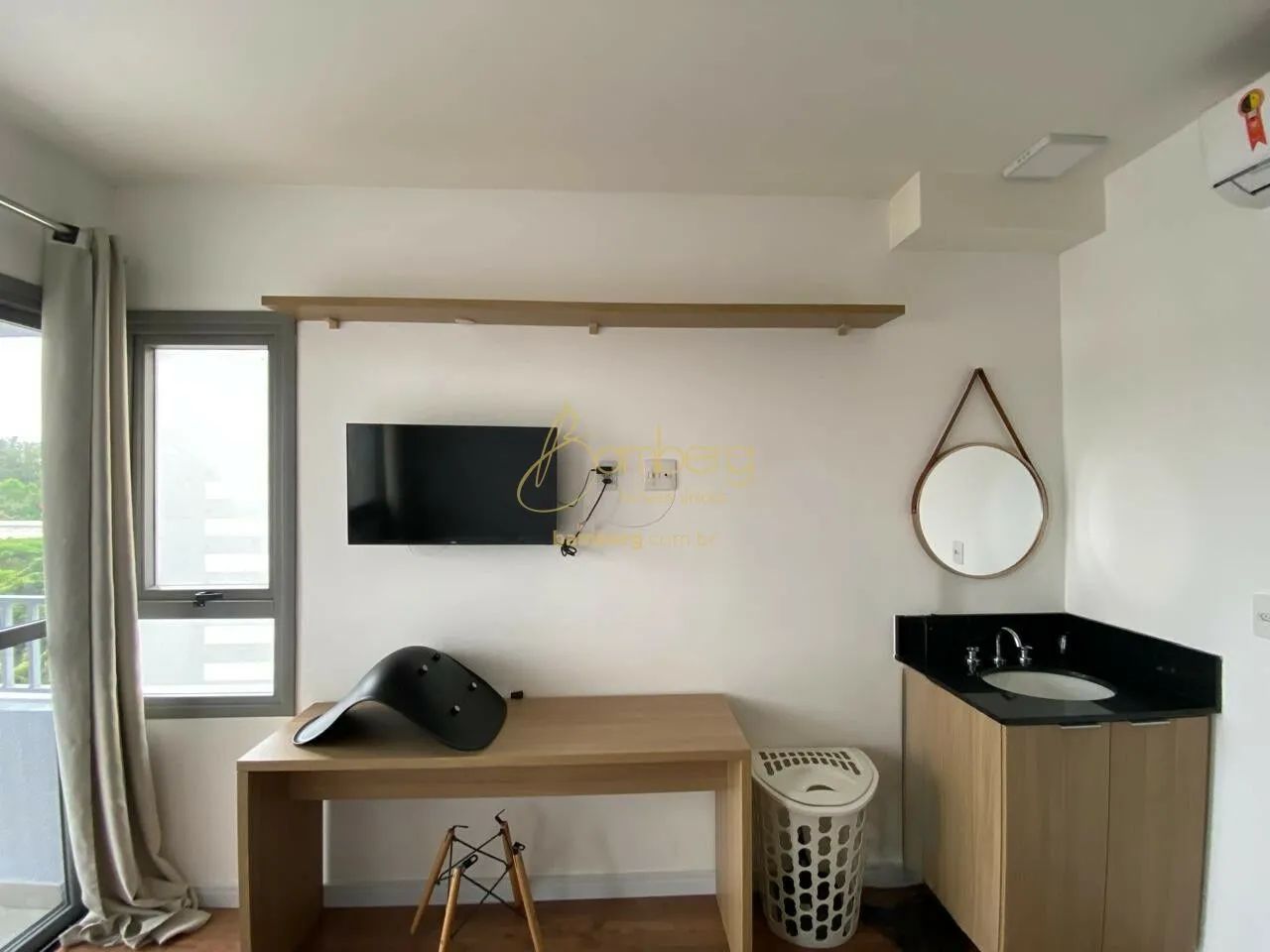 Studio com varanda e lazer completo em localização privilegiada. - Foto 3