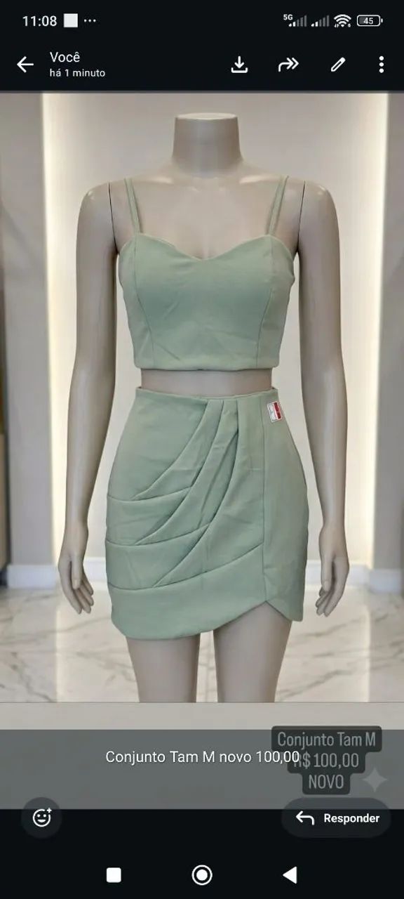 Conjunto feminino novo Tam M