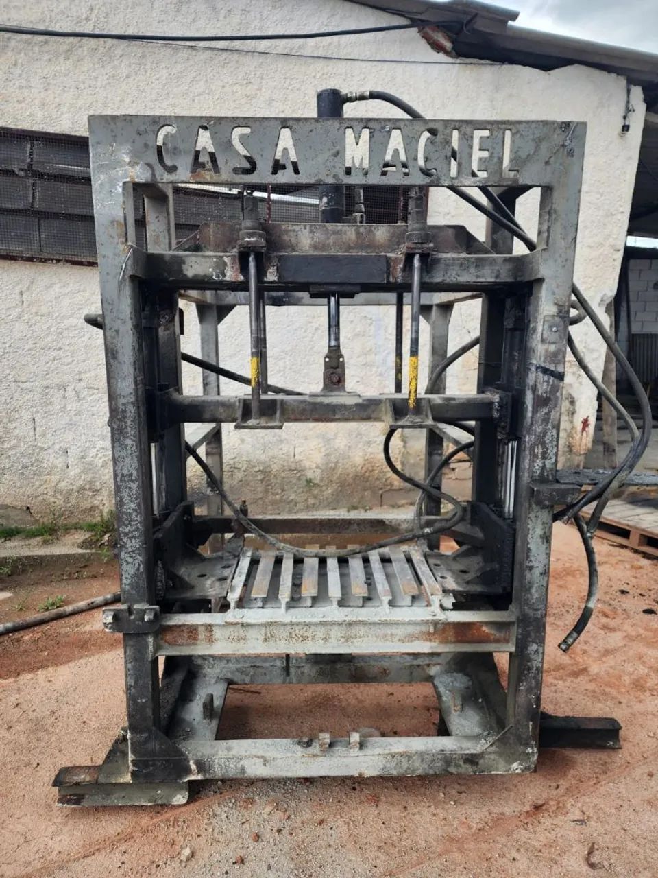 Maquina de bloco de concreto hidráulica completa