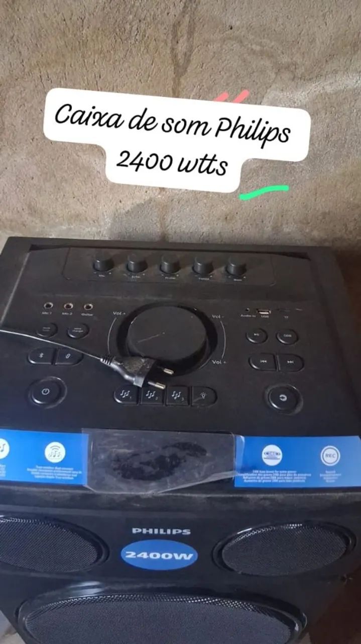 Caixa de som Philips  Profissional  2400 watts - Foto 2
