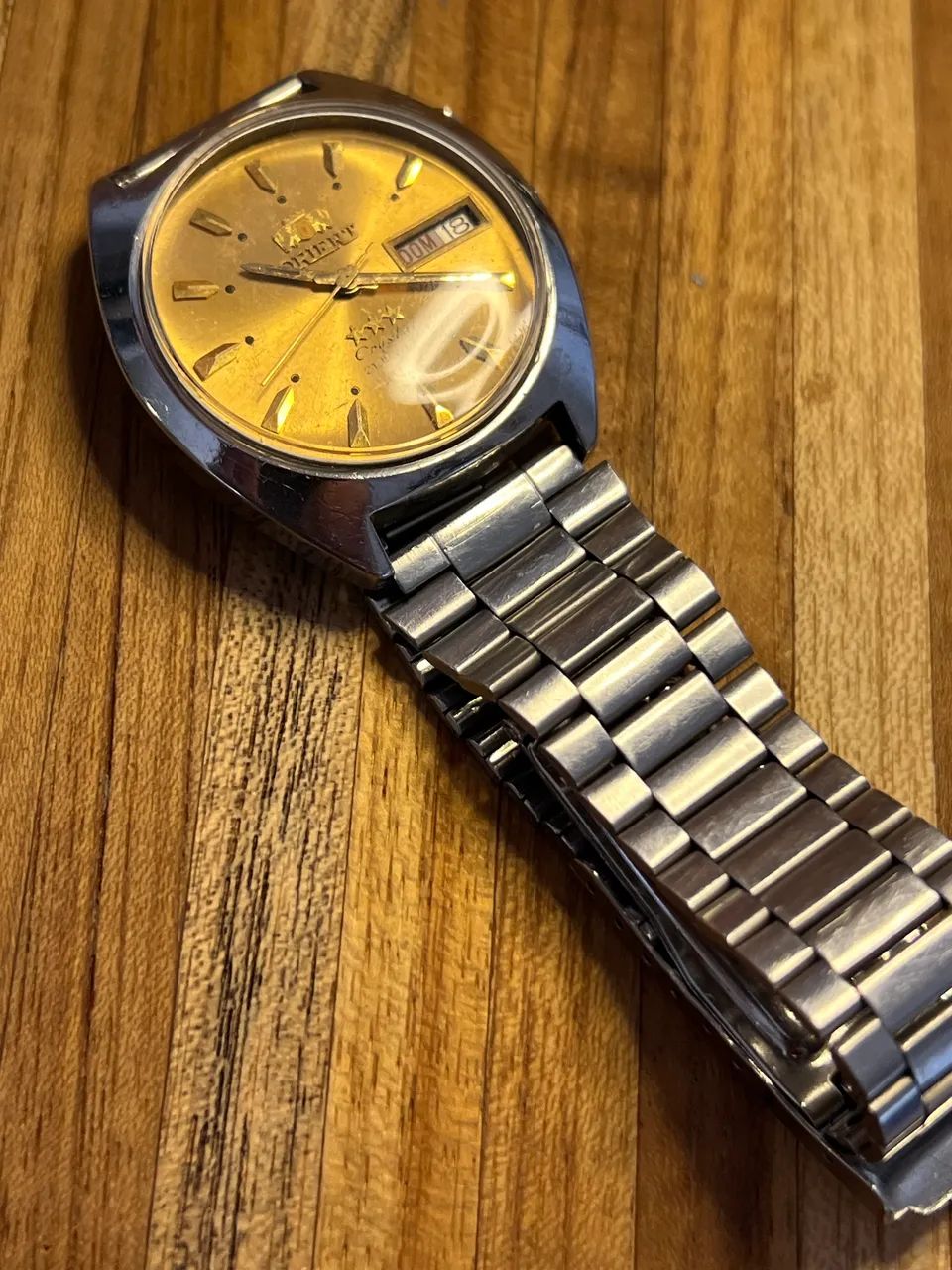 Relógio Orient 3 estrelas dourado  - Foto 5