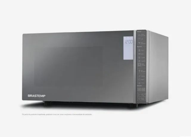 Micro-ondas Brastemp 32L Inox Espelhado - Painel LCD Integrado - Foto 4