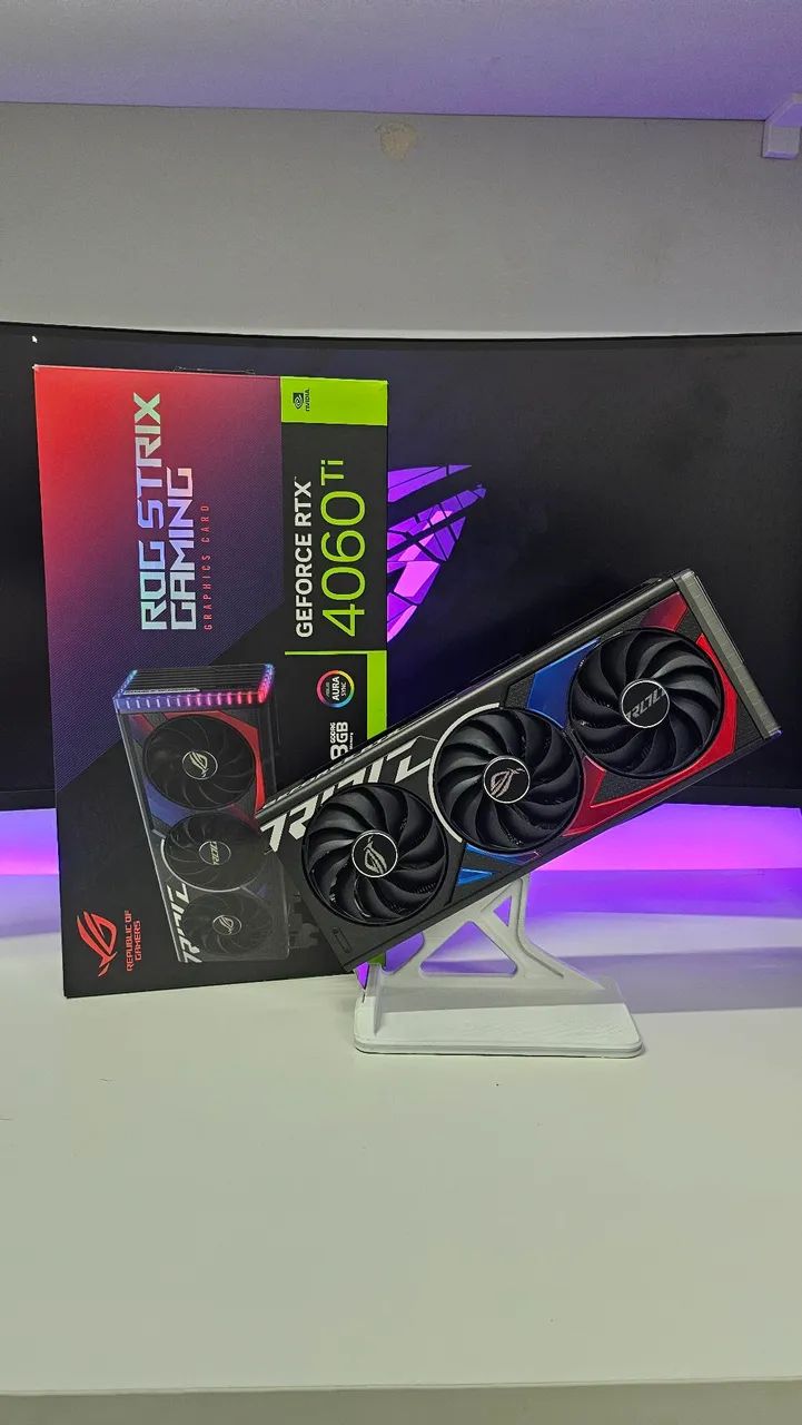 Placa de Video RTX 4060 Ti Rog Strix - 8Gb - Foto 3
