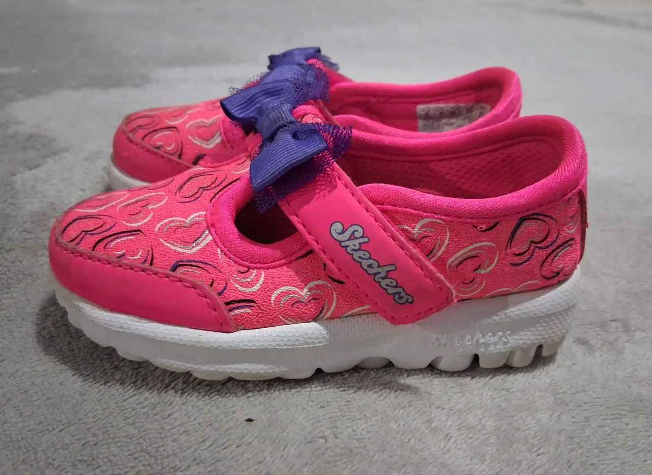 Lindos tênis estilo Mary Jane da Skechers - TAM 21 - Foto 2
