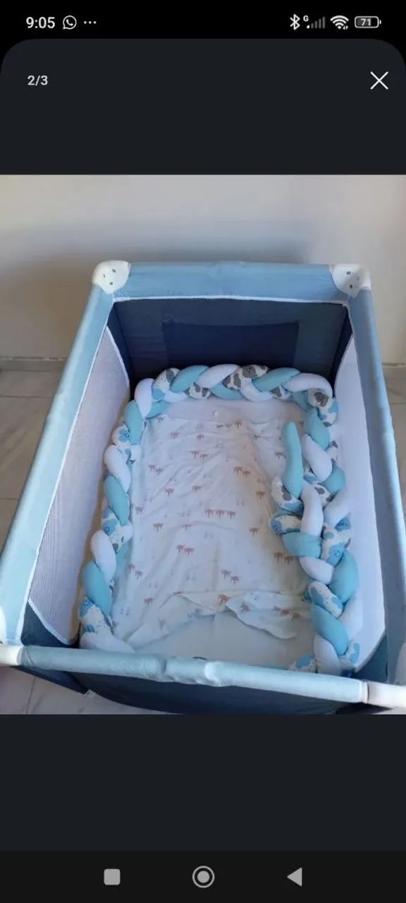 Vende-se cercadinho e carrinho de bebê seminovos  - Foto 5