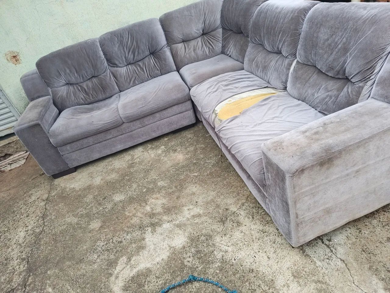 Vendo sofá em L, usado precisa ser reformado - Foto 3