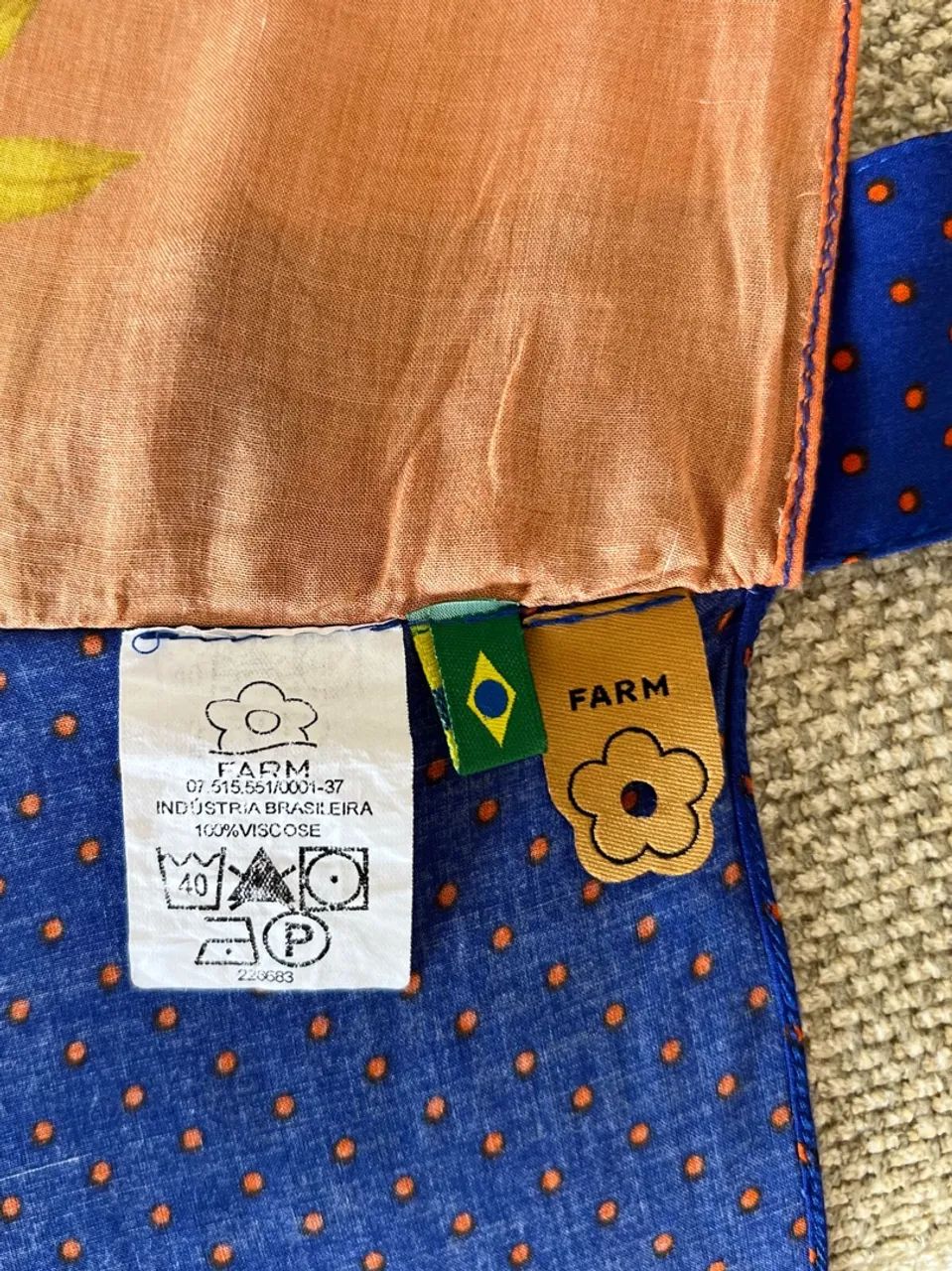 Saia Farme trespassada midi estampada  - Foto 2