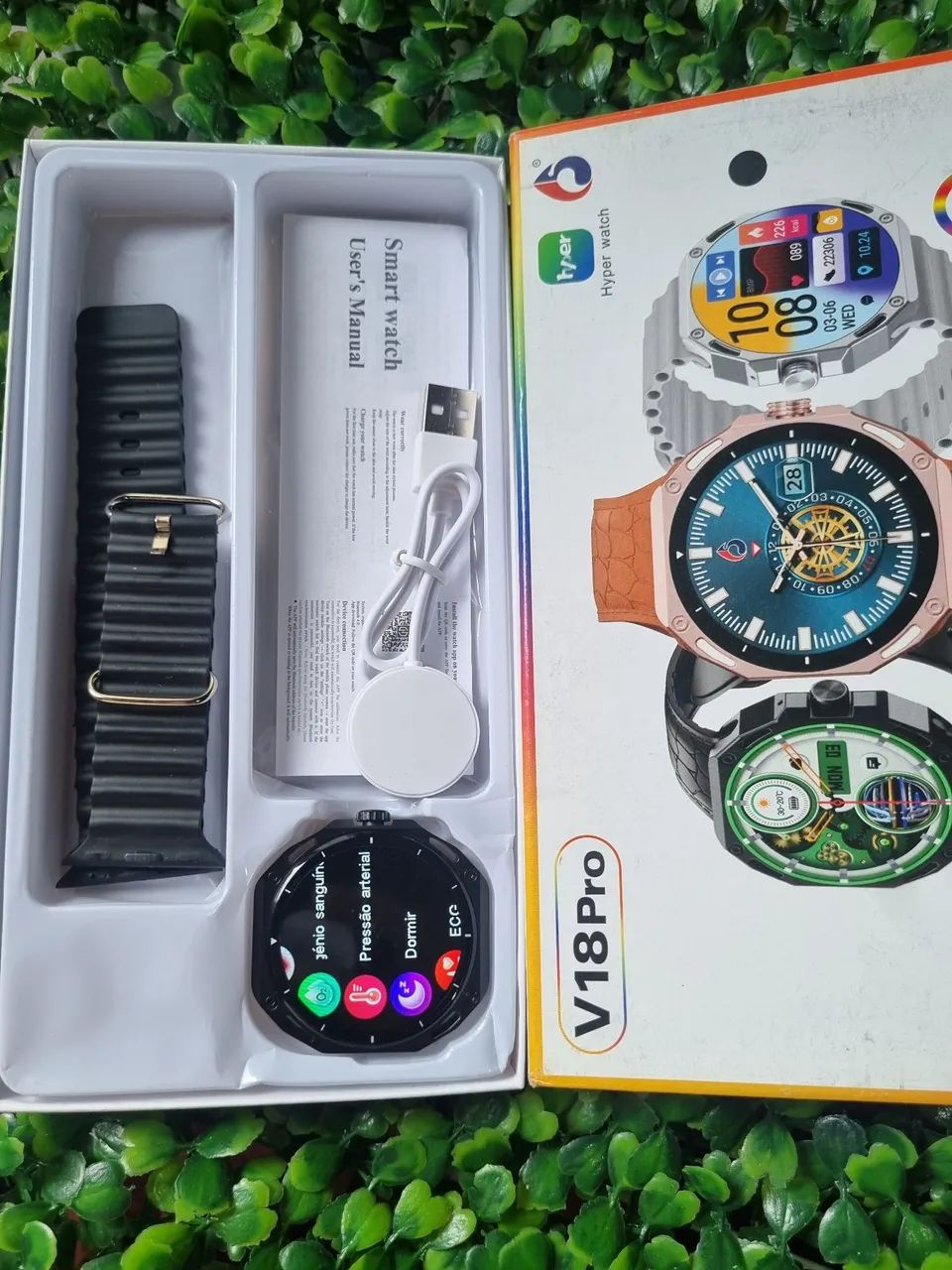 Lançamento Relógio SmartWatch v18 pro hexagonal  - Foto 2
