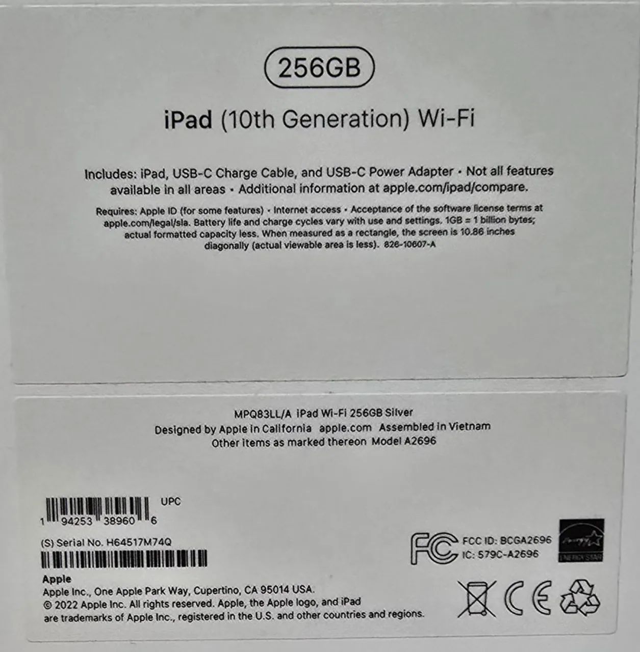 IPad Apple 10th Generation com Wi-Fi l