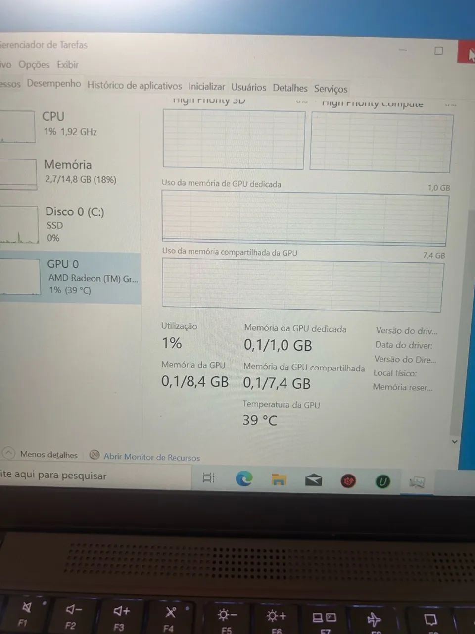 Notebook Lenovo thinkpad Ryzen 5 pro 16gb ram ssd256gigas  - Foto 5