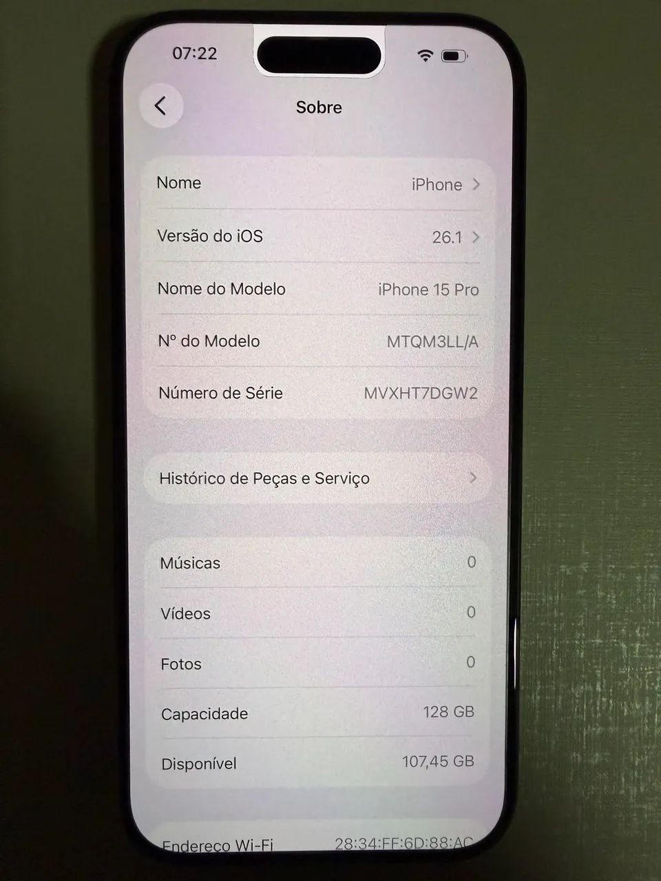 Iphone 15 PRO Preto 128gb - Foto 4