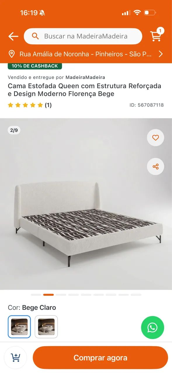 Cama queen nova (ainda embalada)  - Foto 4