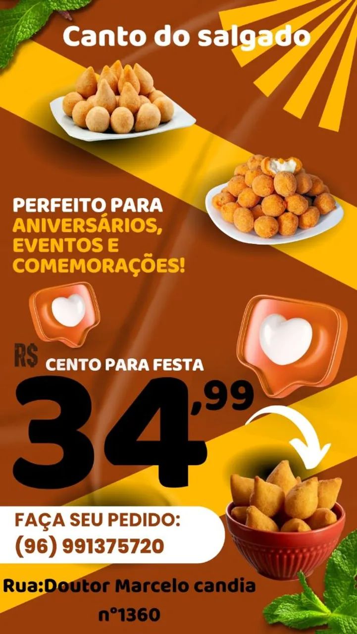 Cento de salgados 35 Reais - Foto 2