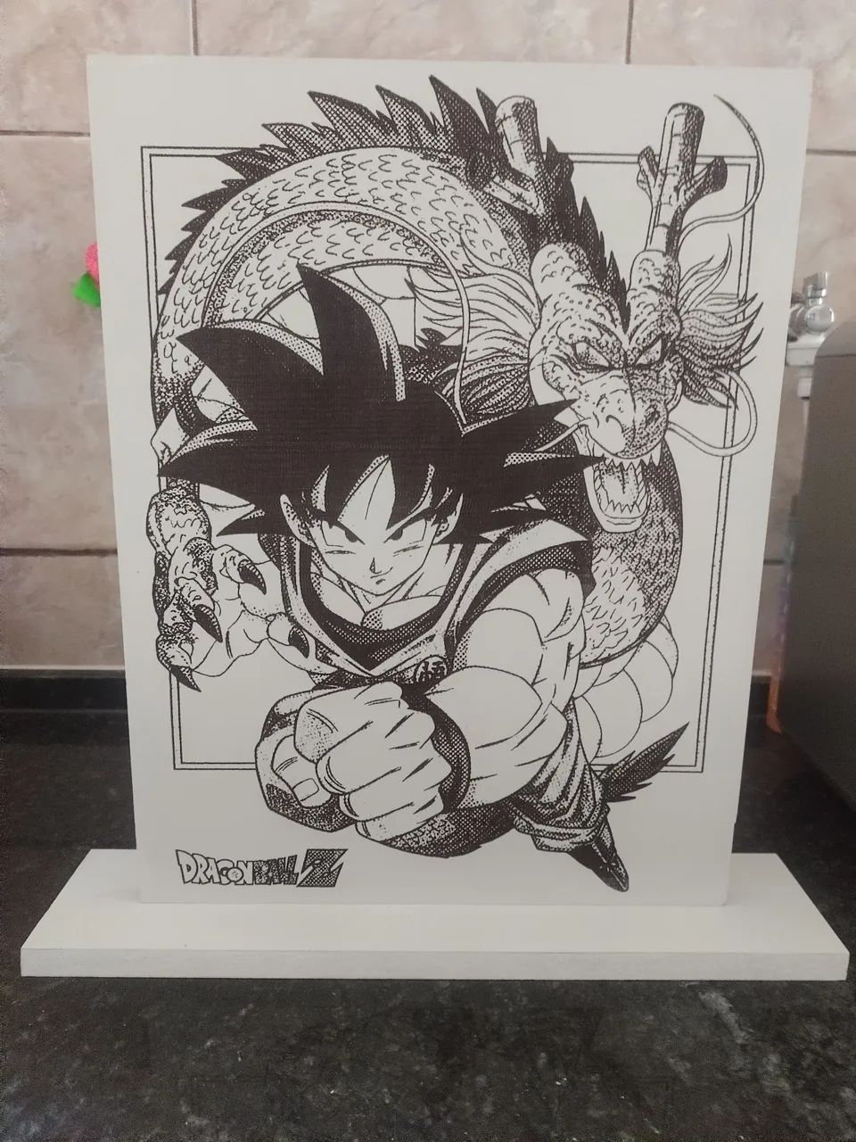 MOLDURA DE ENFEITE COM BASE TEMA DRAGONBALLZ  - Foto 4