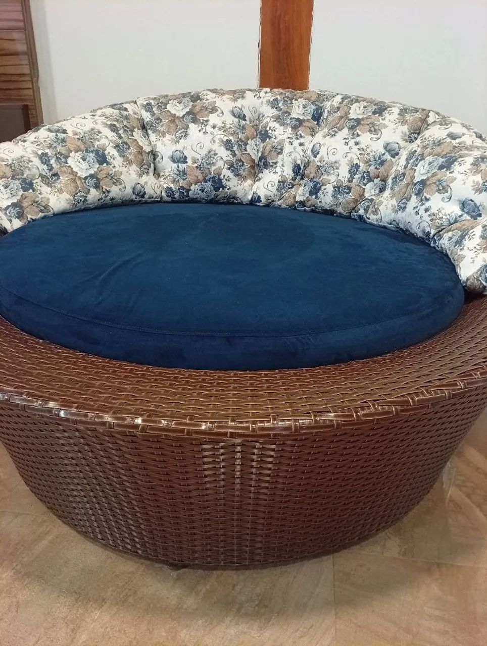 Sofá chaise redondo fibra - Foto 2