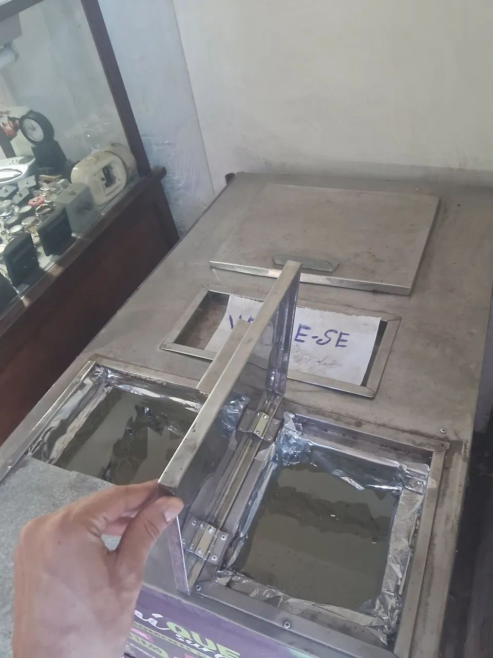 Carrinho Ambulante de Açaí e Sorvete em Aço Inox + Guarda-Sol  - Foto 3