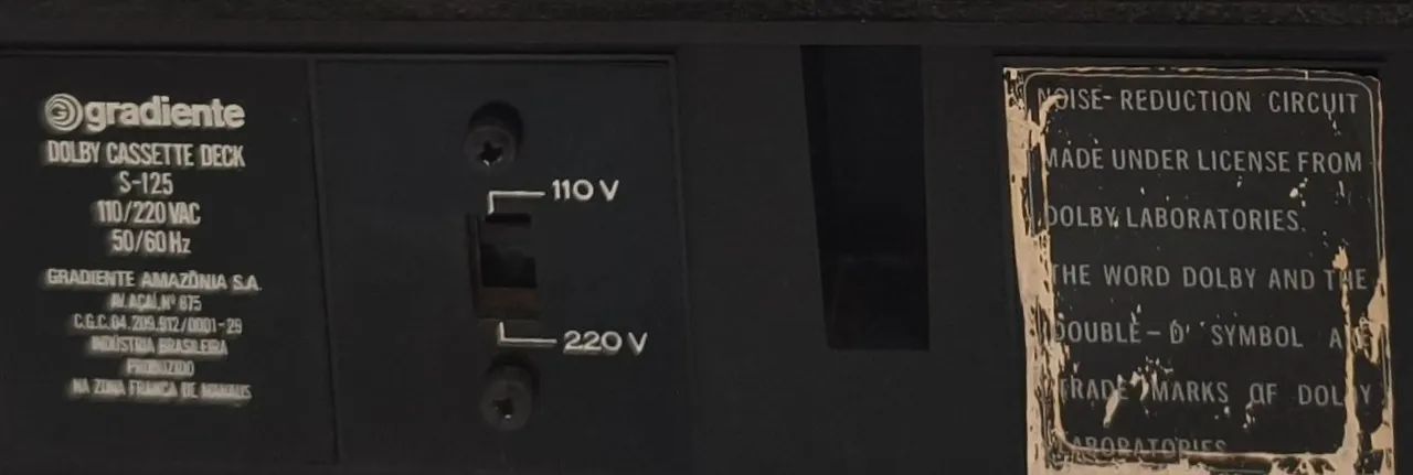 Lindo Tape Deck Gradiente S125 - Foto 5