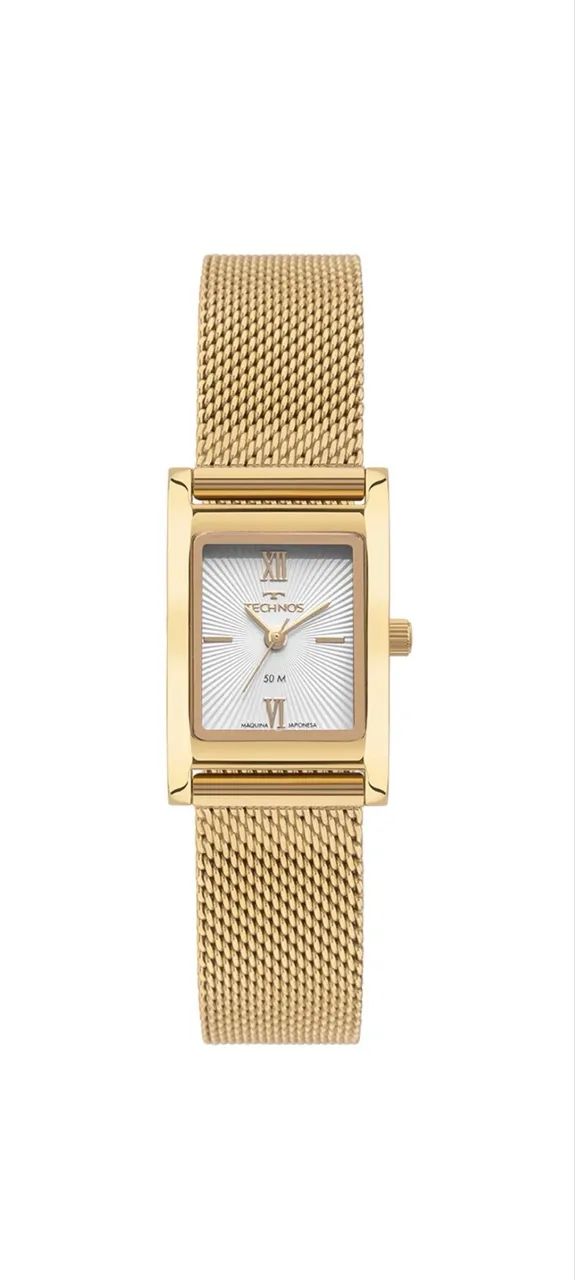 Relógio Technos Feminino Mini Dourado 2035NDE/1K - Foto 4