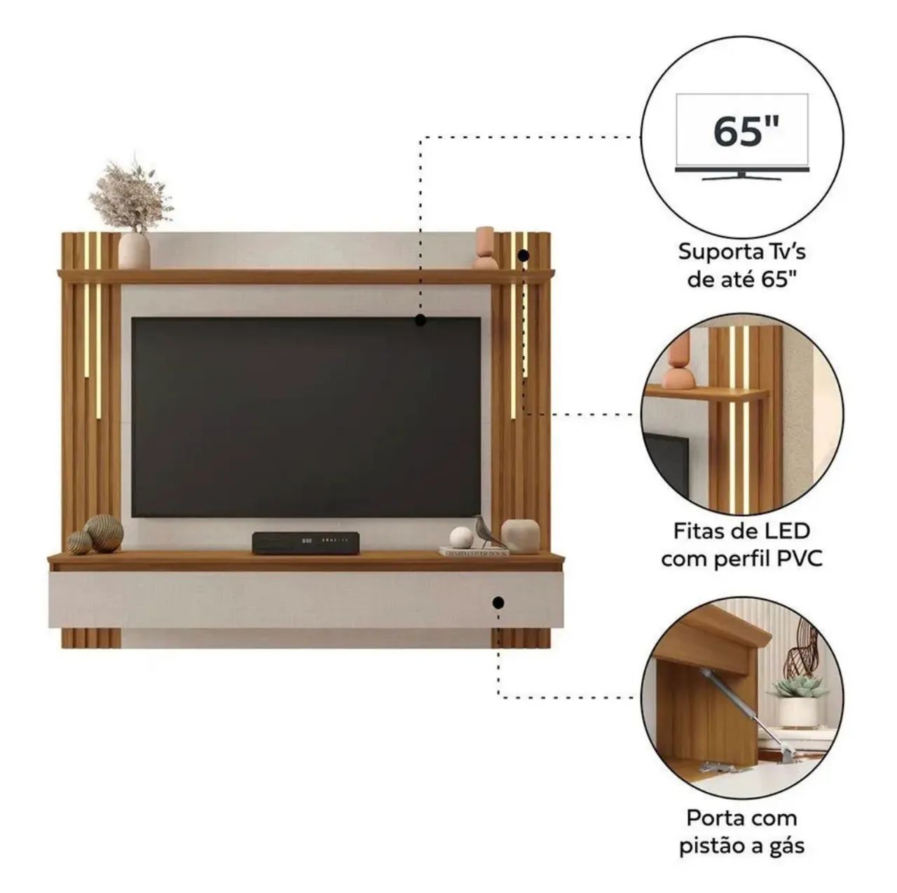 Painel Home Ripado com Led - Foto 3