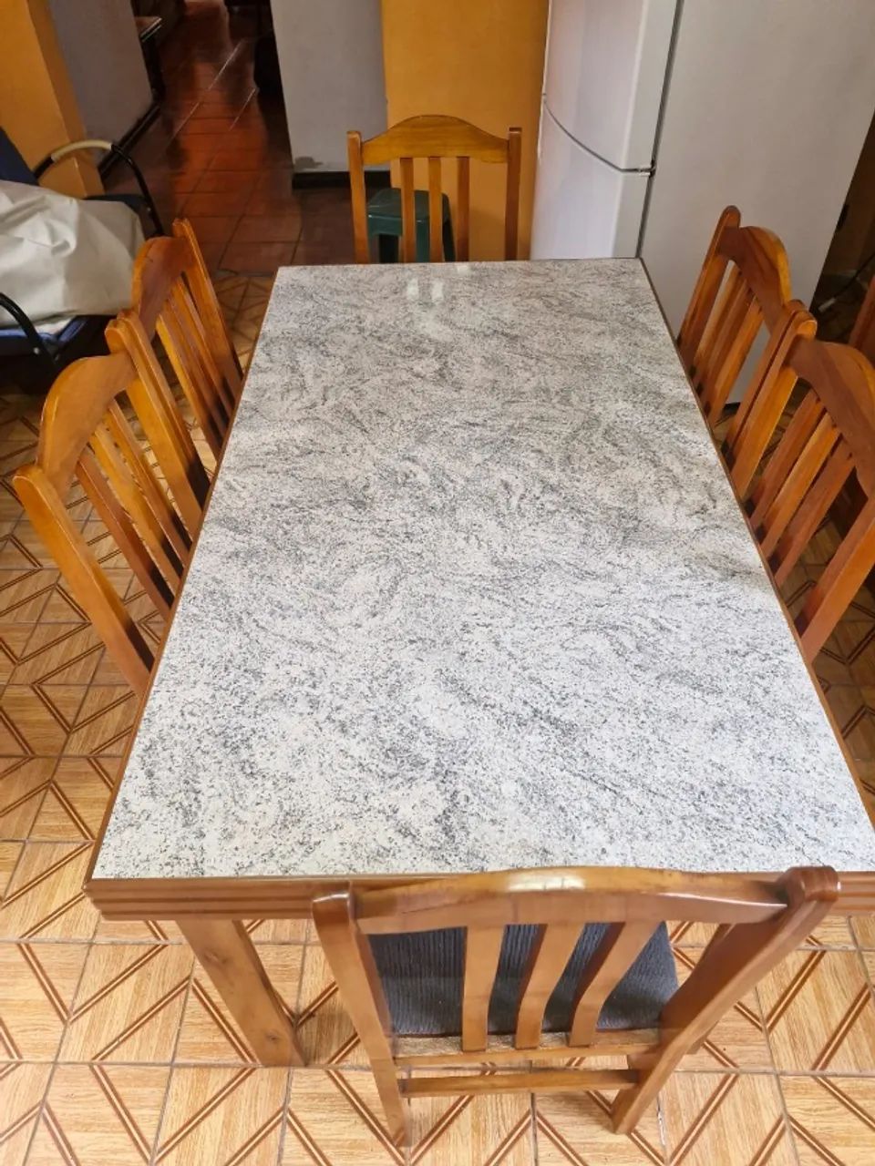 Mesa Madeira Com 6 Cadeiras. - Foto 5