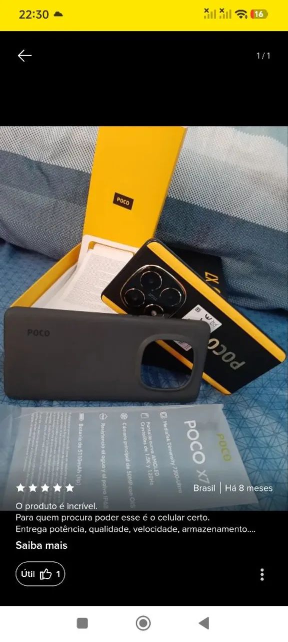Vendo celular novo lacrado, poco x7 lacrado - Foto 2