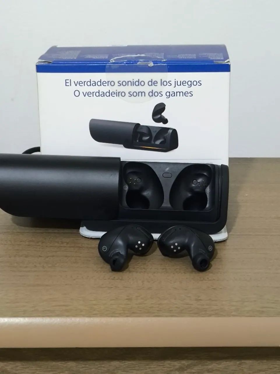 Fone De Ouvido Sem Fio Gamer Sony Pulse Explore Ps5 Sony Ps5 Midnight Black - Foto 3