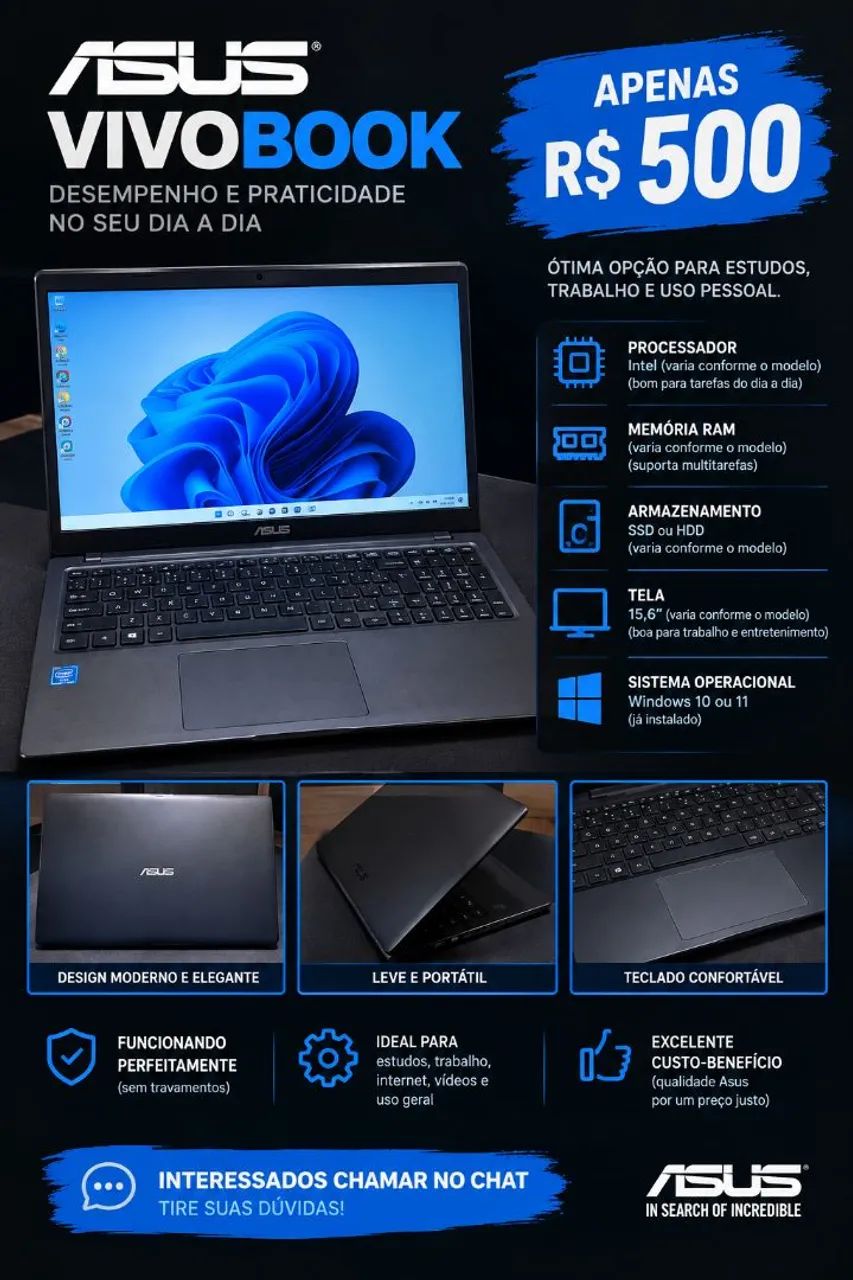 Notebook Asus vivobook 