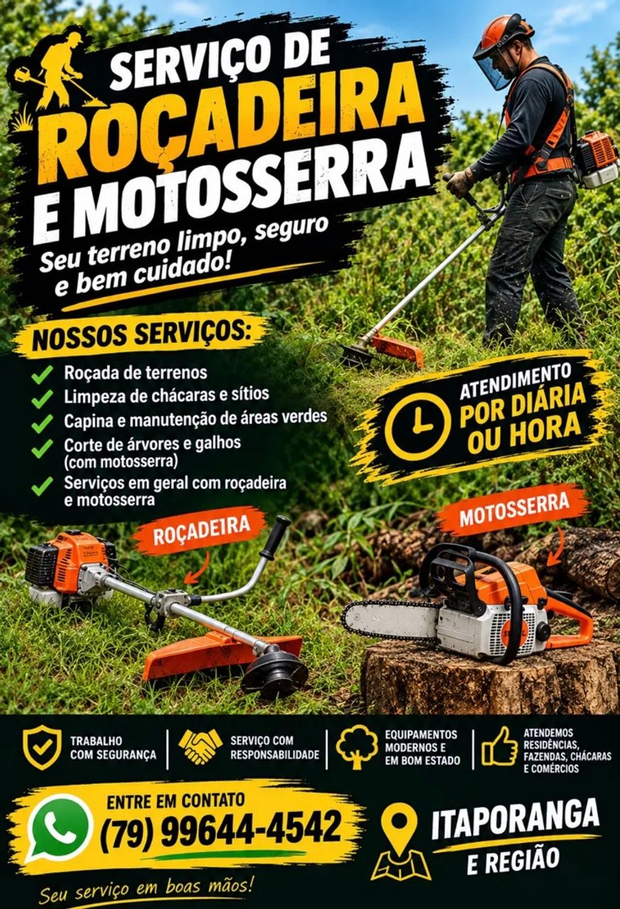Serviços de Roçadeira e Motoserra - Foto 2