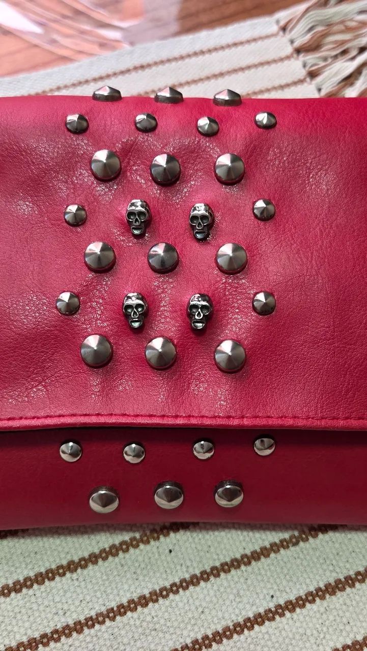 Bolsa Clucth Vermelha - Foto 2