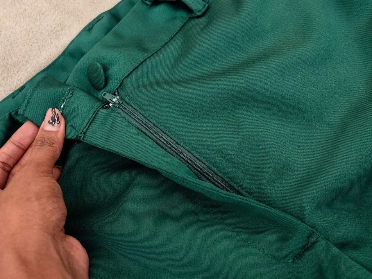 Calça Pantalona Feminina Verde. - Foto 4