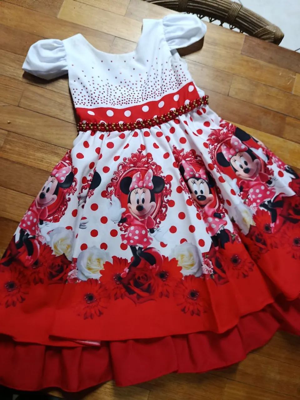 Vestido da Minnie pra sua princesa  - Foto 2