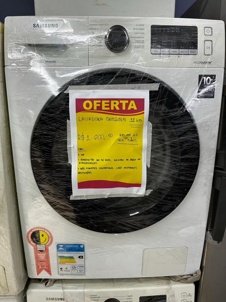 LAVADORA SAMSUNG 11kg COM GARANTIA 