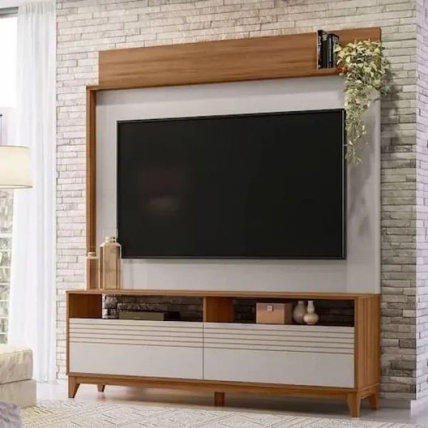 Home Para Tv Até 65 Polegadas NT1300 Freijo/Off White Notável Móveis