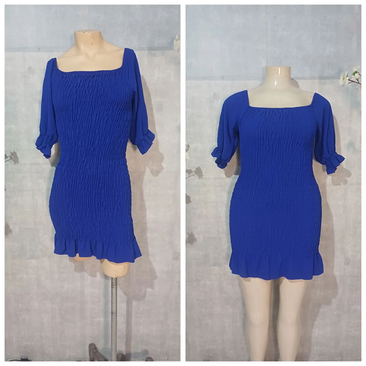Vestidos curtos ciganinha Slim e Plus 