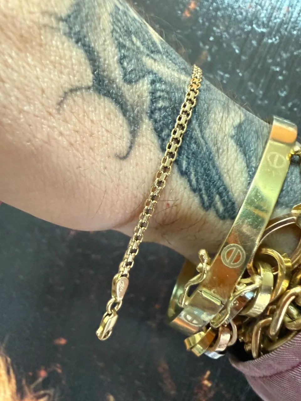 Pulseira Bismarck de ouro 18k procedência garantia eterna - Foto 3