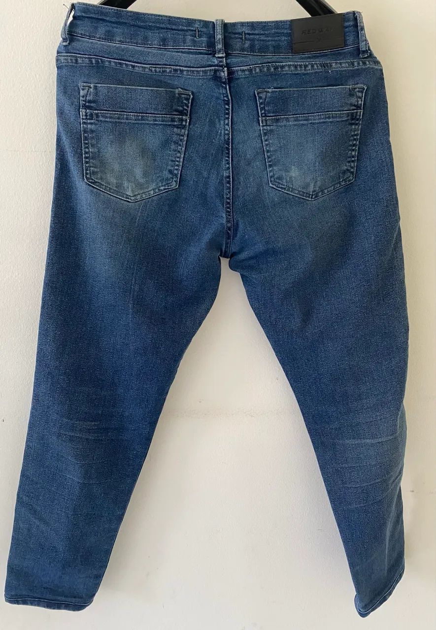 Calça jeans TAM 46 c/lycra masculina  - Foto 2