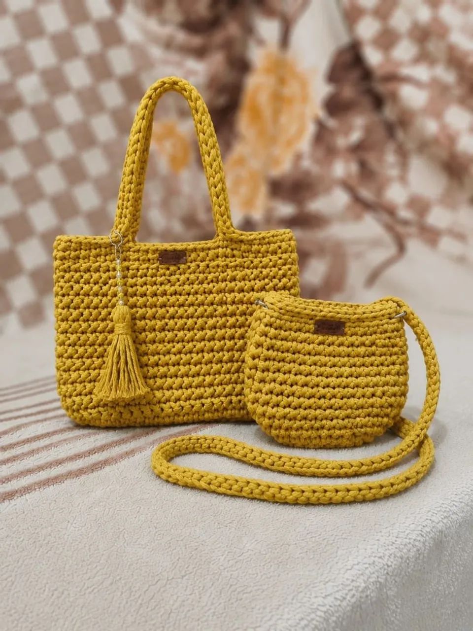 Bolsas em crochet - Foto 4