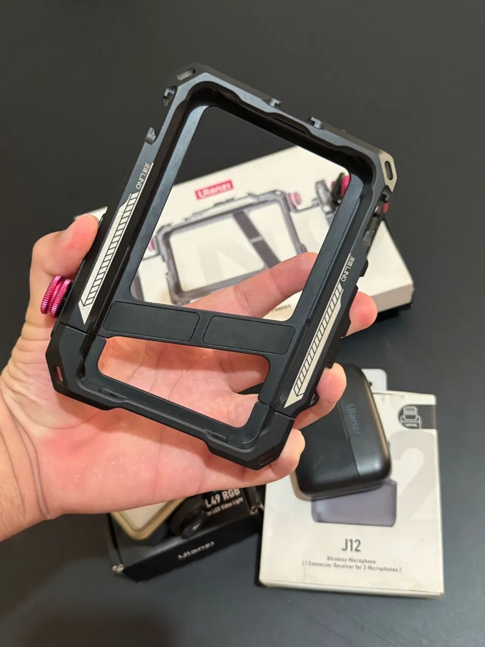 Kit de Gravação - Gaiola - Led - Microfone - Foto 4