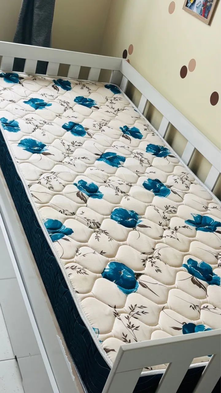 Cama Solteiro com cama auxiliar e colchões  - Foto 5