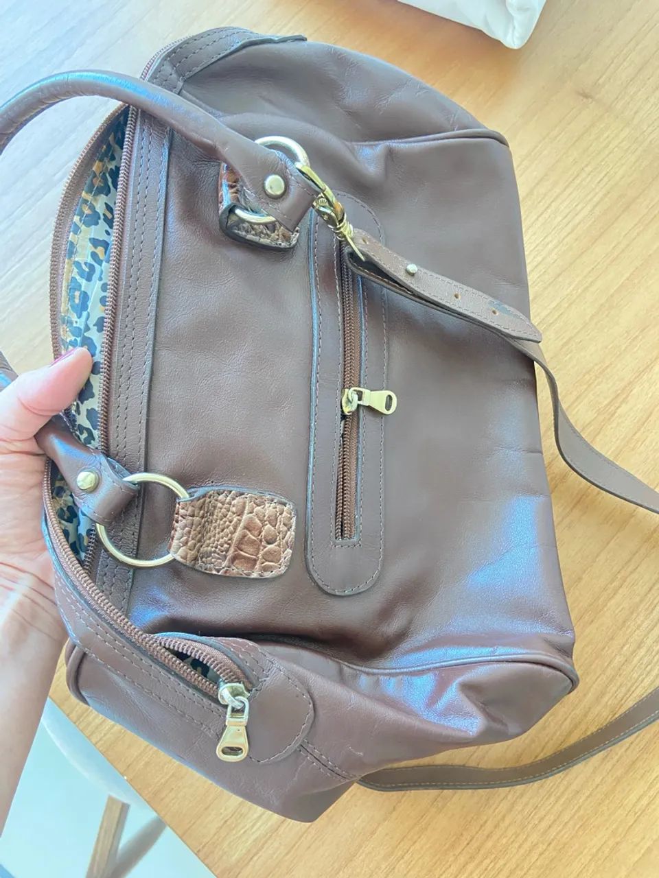 Bolsa de couro legítimo super preço  - Foto 3