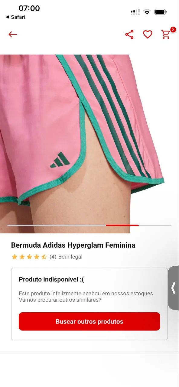 Short Adidas Feminina Hyperglam - Foto 4