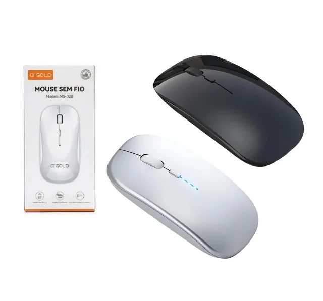 Mouse Sem Fio Bluetooth 1600 DPI A'Gold - Foto 5