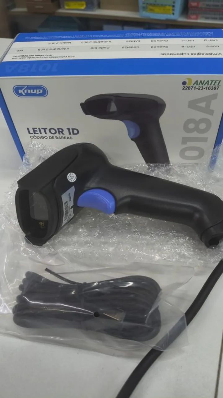 Leitor de código de barras sem fio 
