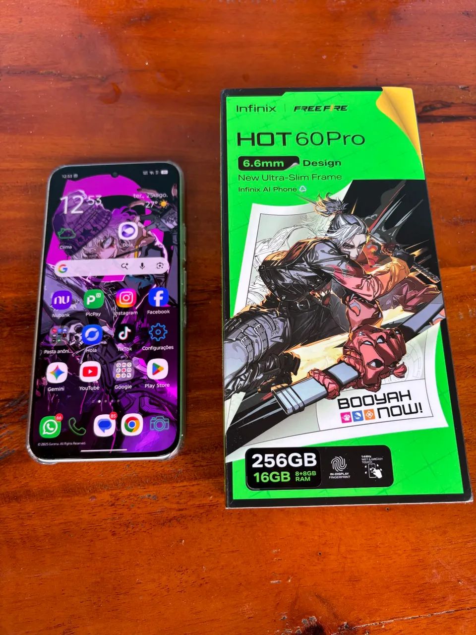 Infinix Hot 60 Pro 256GB / 16GB RAM - Impecável!