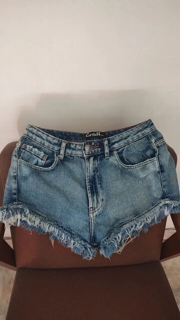 Bermuda jeans feminina 38 - Foto 3