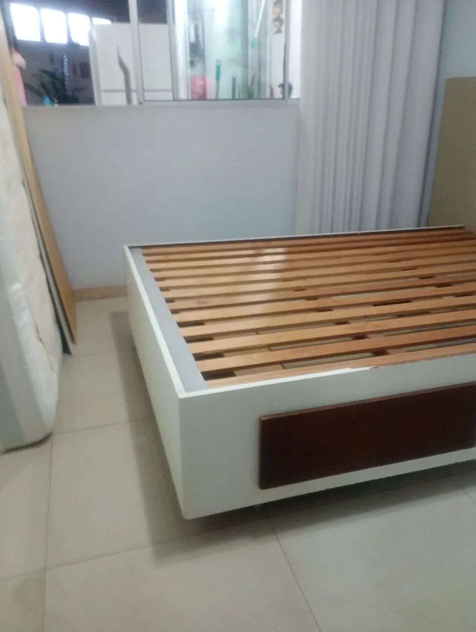 Box da cama casal com gaveta - Foto 3