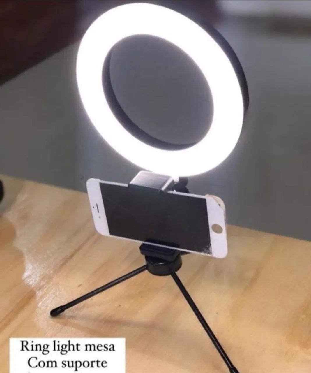 Iluminador Ring Light com suporte de celular  - Foto 2