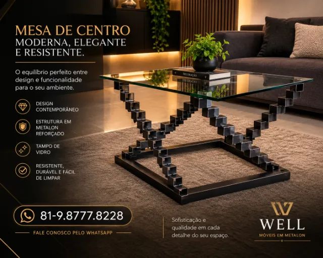 Mesa de metalon