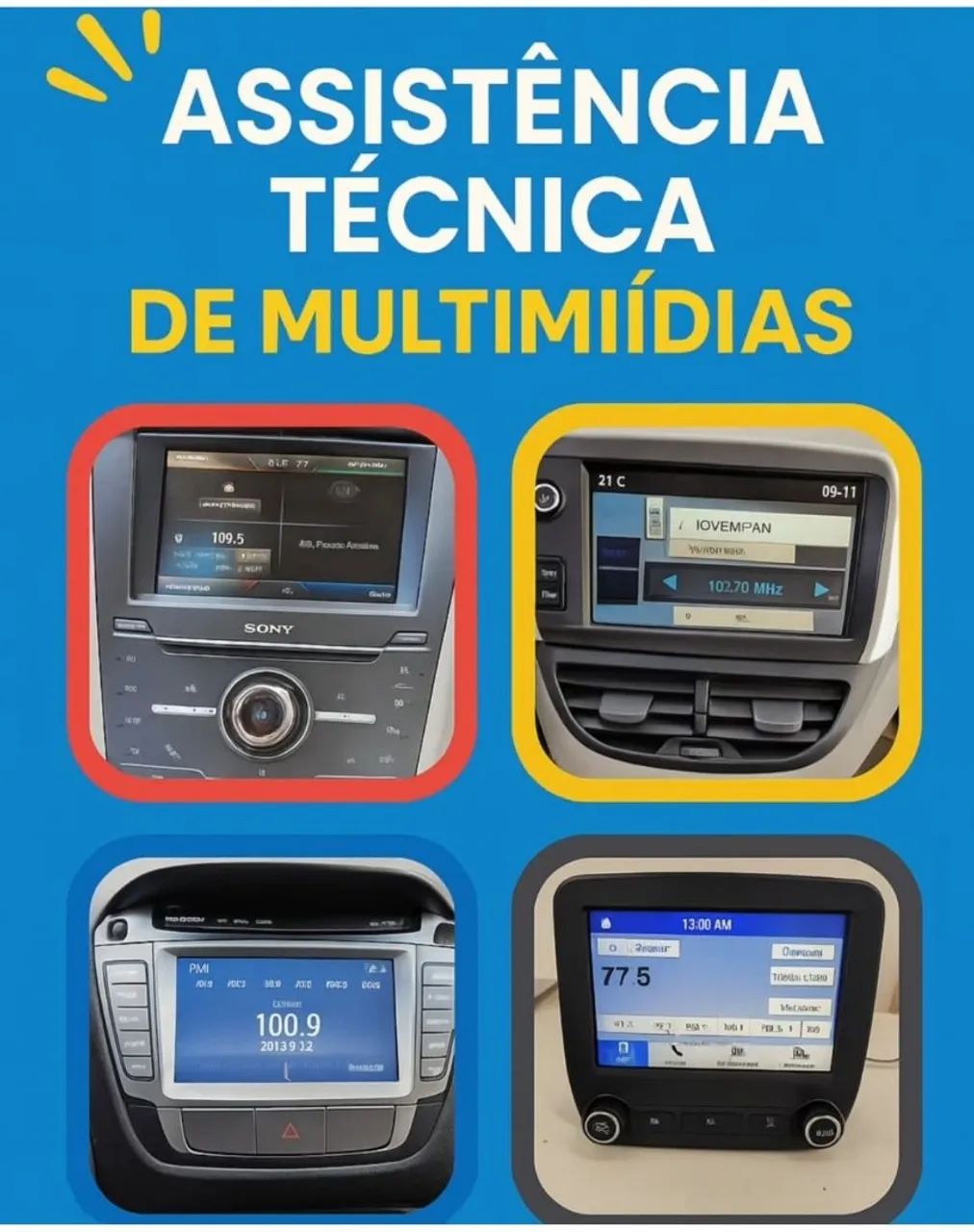 Assistência técnica de multimídias 