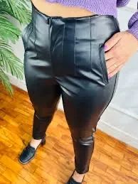 Calça Courino Feminino De Alta Qualidade